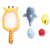 OImitos Filet de pêche pour le bain girafe 5 pièces