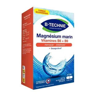 Biotechnie Magnesio Marino B6 + B9 Integratore Alimentare 100 capsule