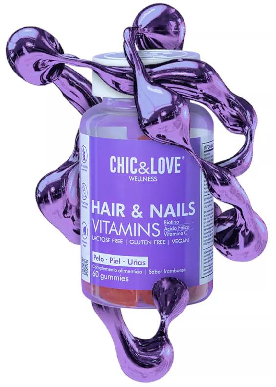 Chic&Love Wellnes Vitamine per capelli e unghie 60 caramelle gommose