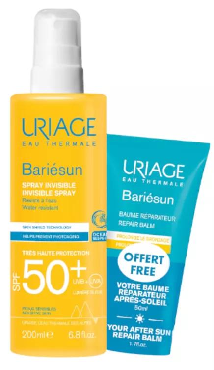 Uriage Bariesun Dry Oil SPF50+ Spray 200ml + Bariesun Repairing Balm 50ml