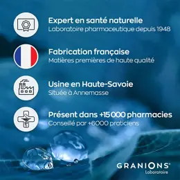 GRANIONS - Gummies Melatonine Sommeil 1,9 mg - Sans Sucres - FORMAT 2 MOIS