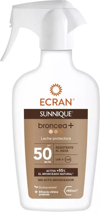 Ecran Sunnique Bronze + Leite Protetor SPF50 300 ml