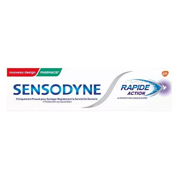 Sensodyne Dentifrice Rapide Rapide Action Sensibilité Dentaire 75ml