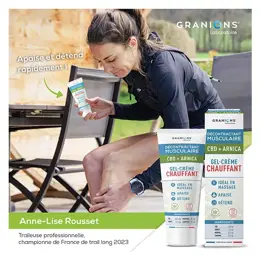 GRANIONS Décontractant Musculaire Gel-Crème Chaufffant -  CBD + Arnica - 75 ml