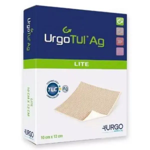 Urgo Urgotul AG Lite Hydrocellular Dressing 10cm x 12cm 16 Units