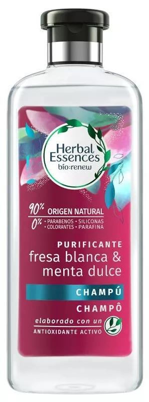 Herbal Essence Champú Purificante Fresa Blanca y Menta Dulce 400 ml