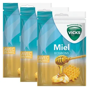Vicks Honey Sweets - Confezione da 3 x 72 g