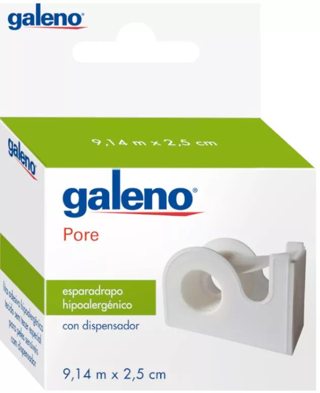 Galeno Pore Tape avec distributeur 9,2 m x 2,5 cm