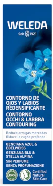 Weleda Contorno de Olhos e Lábios Redensificante Genciana Azul 15 ml