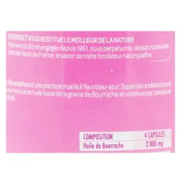 Superdiet Huile de Bourrache 200 capsules