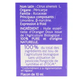 Naturactive Huile Essentielle Bio Oranger Doux 10ml