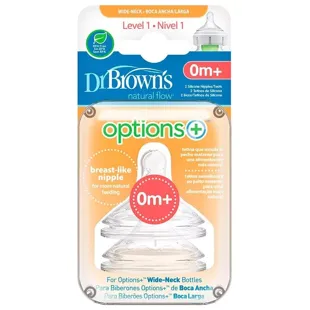 Dr Browns Wide Mouth Nippel Dr. Brown's Option+ Cut Y 0m+