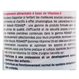 Pediakid Gommes Vitamine D3 Goût Fraise 60 oursons