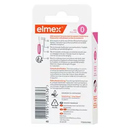 Elmex - Brossettes interdentaires Taille 0 - 0,6mm - Pack de 8 brossettes