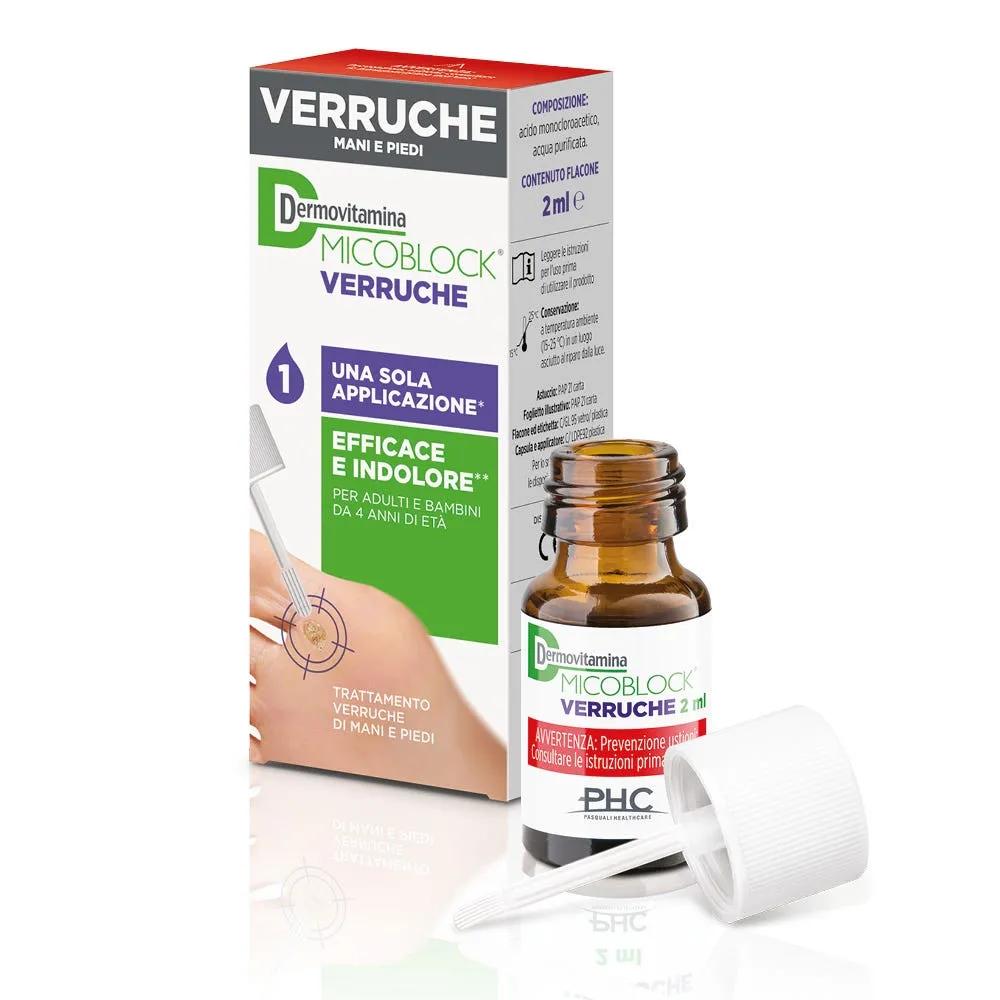 Dermovitamina Verruche Soluzione Per Il Trattamento Delle Verruche Comuni Di Mani e Piedi 2 Ml