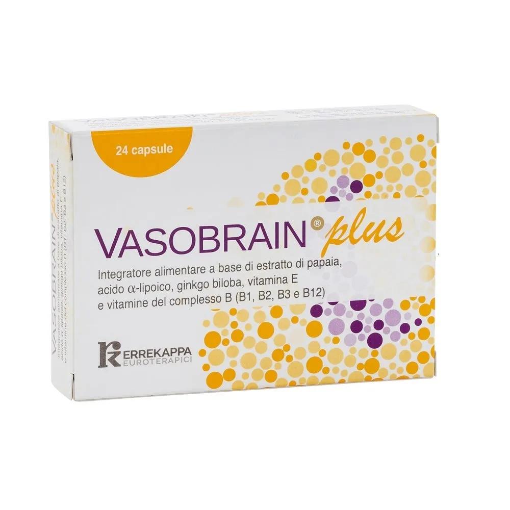 Vasobrain Plus Integratore Antinvecchiamento Cerebrale 24 Capsule