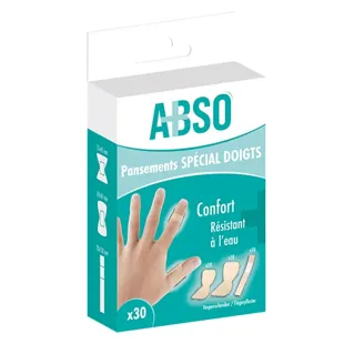 Cerotti speciali per dita ABSO Green Brand - Scatola da 30