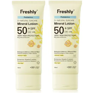 Freshly Kids Pediatrics D+ Natural Suncare Mineral Lotion SPF50 2x100 ml