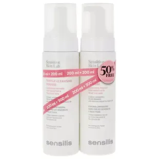 Sensilis Mousse Limpiadora Piel Seca y Sensible 2x200 ml