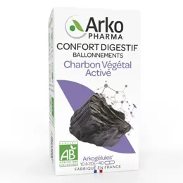 Arkopharma Arkogélules Charbon Végétal Activé Bio 40 gélules