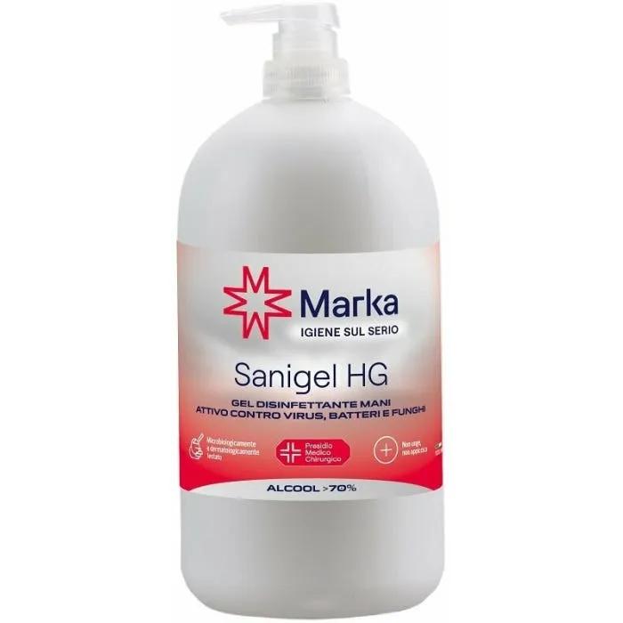 Marka Sanigel Hg Gel Disinfettante Mani con Alcool 70% 1 Litro