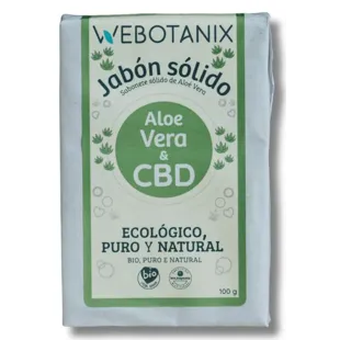 Webotanix Organic CBD Aloe Vera Solid Soap 100g