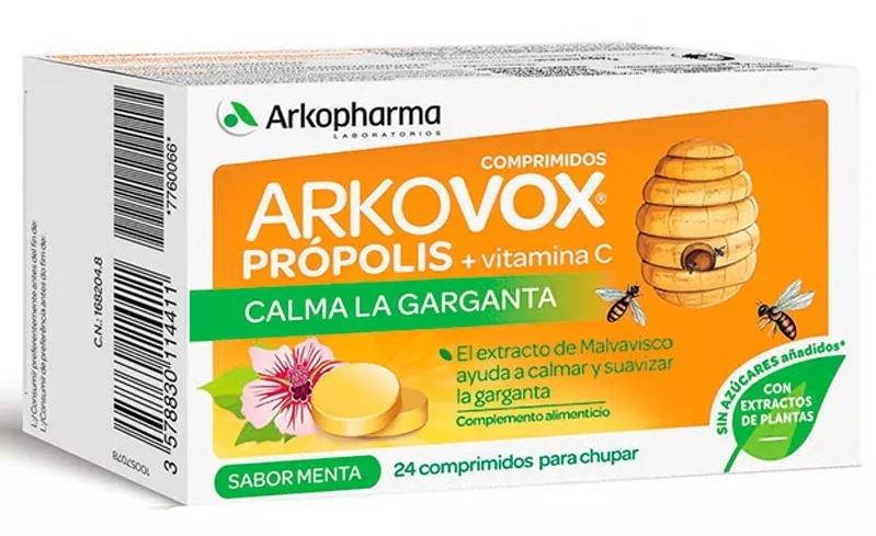 Arkopharma Arkovox 24 Comprimidos Menta Com Própolis