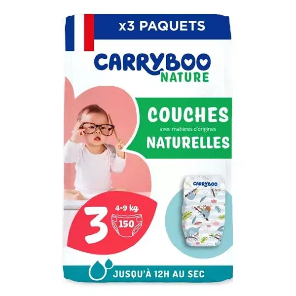 Carryboo Couches de nos régions Taille 3 (4-9kg)