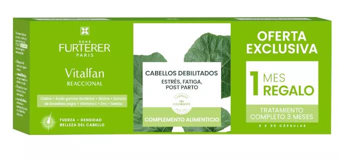 Rene Furterer Vitalfan Antiqueda Reaccional Tratamento 3 Meses