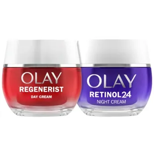 Olay Regenerist Day Cream 50 ml + Retinol 24 Night Cream 50 ml