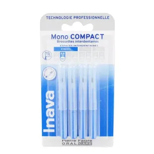 Inava Spazzolini Interdentali 0.8mm Mono Compact Spazi Stretti Blu 4 unità