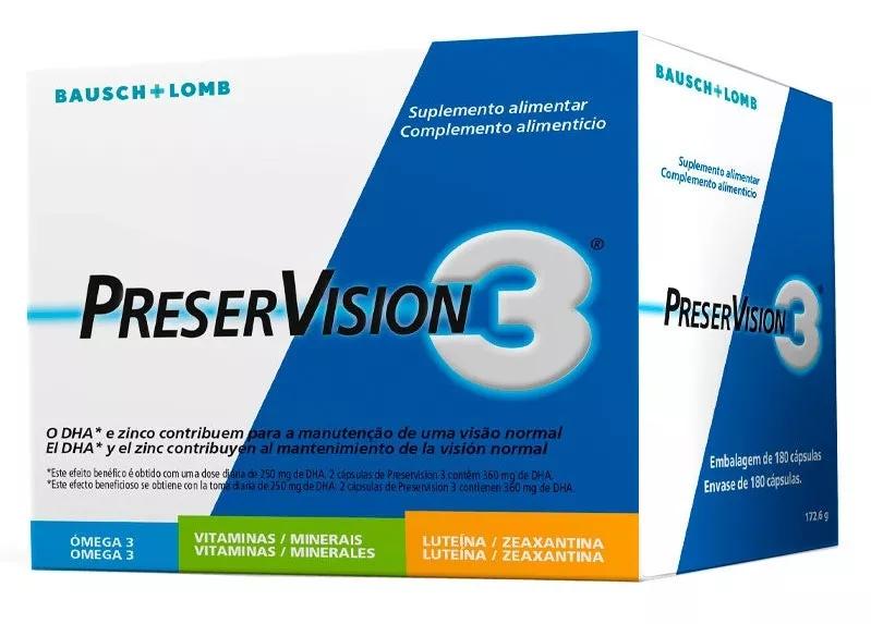 Bausch&Lomb Preservision 3 180 Cápsulas