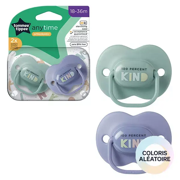 Tommee Tippee Closer To Nature Classic Pacifier 18-36m Mixed Pack of 2