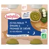 Babybio Bonne Nuit Pâtes Perles Epinard & Fromage de Chèvre Bio 2 x 200g