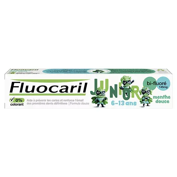 Fluocaril Junior, Dentifrice 6-12ans, Menthe Douce, 75ml