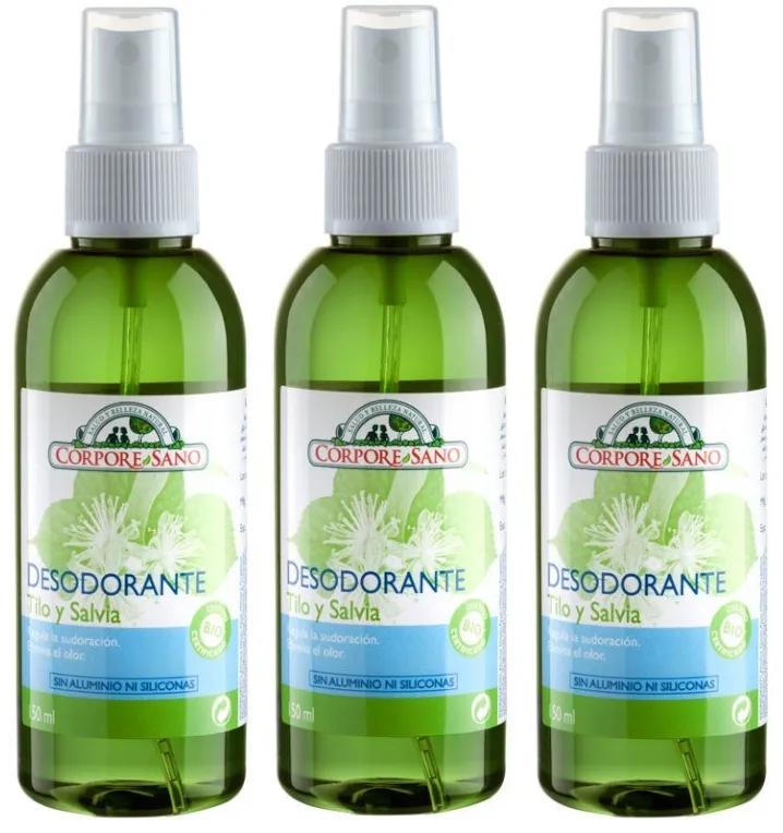 Corpore Sano Linden Sage Deodorant 3x150 ml