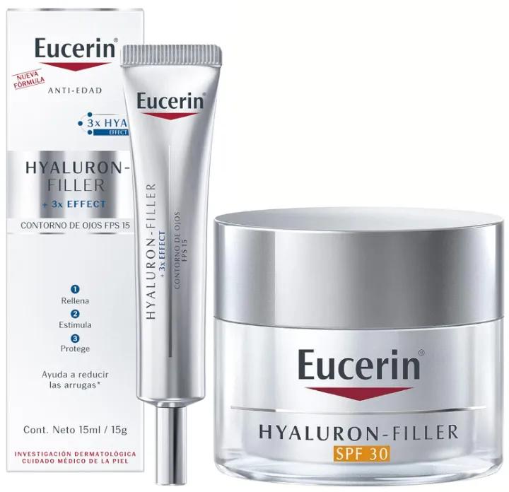 Eucerin Hyluron-Filler Crème de Jour SPF30 50 ml + Contour des Yeux 15 ml