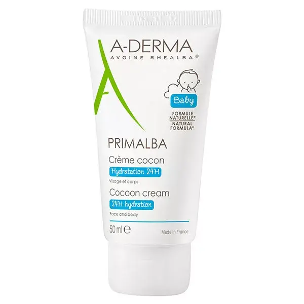 A-Derma Primalba Bébé Crème Cocon Hydratation 24h 50ml