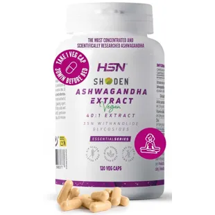HSN Ashwagandha Extract Shoden® (40:1) 240mg 120 Vegetable Capsules