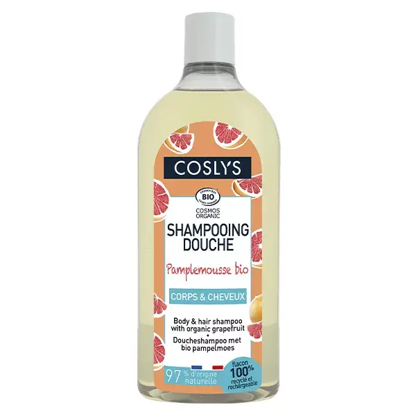 Coslys Shampoing Douche Pamplemousse Bio 750ml