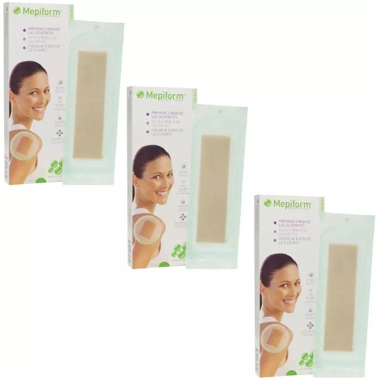 Pansements Silicone Mepiform 4x30cm 3x5 unités