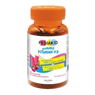 Pediakid Gomme Vitamina D3 Gusto Fragola 60 orsetti