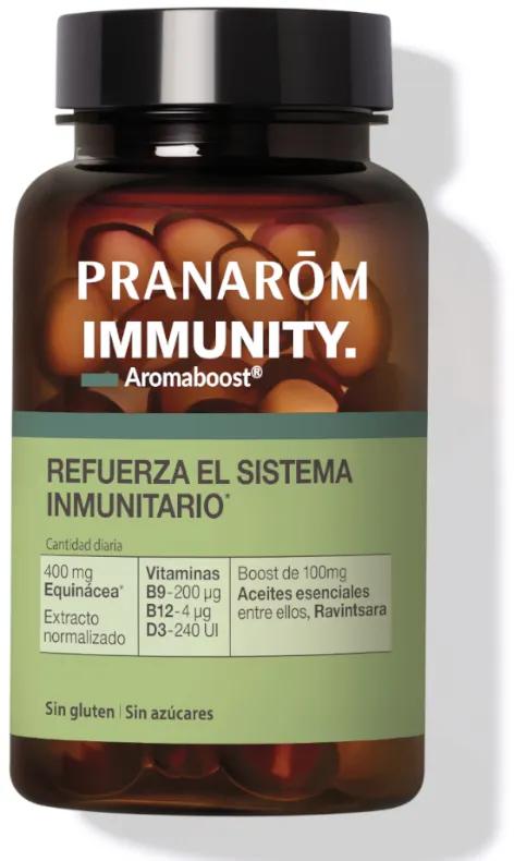 Pranarôm Aromaboost IMMUNITY Soutient le système immunitaire 60 Gélules