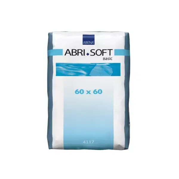 Abena Abri-Soft Basic Funda Protectora Deshechable para Cama - 60 x 60cm 1000ml - 60 Unidades