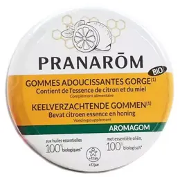 Pranarom Aromagom Gommes Miel / Citron 45g