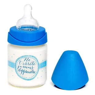 Suavinex Biberon in Vetro Meaningful Life Blu 120ml