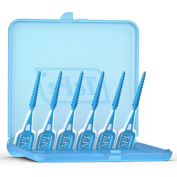 TePe Easy Pick Cure-Dents Silicone Turquoise M/L 36 unités