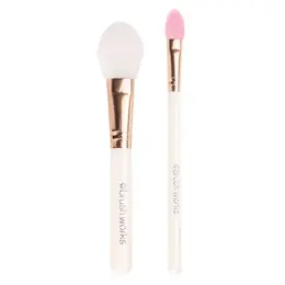 Brushworks Set de 2 Pinceaux Applicateur de Masque en Silicone