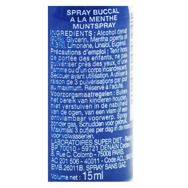 Ricqles Spray Buccal Menthe 15ml