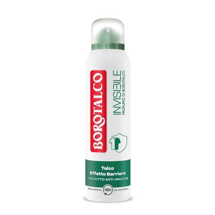 Borotalco Deodorante Spray Invisibile Verde Cattura e Non Trasferisce Aloni Senza Alcool 150 ml